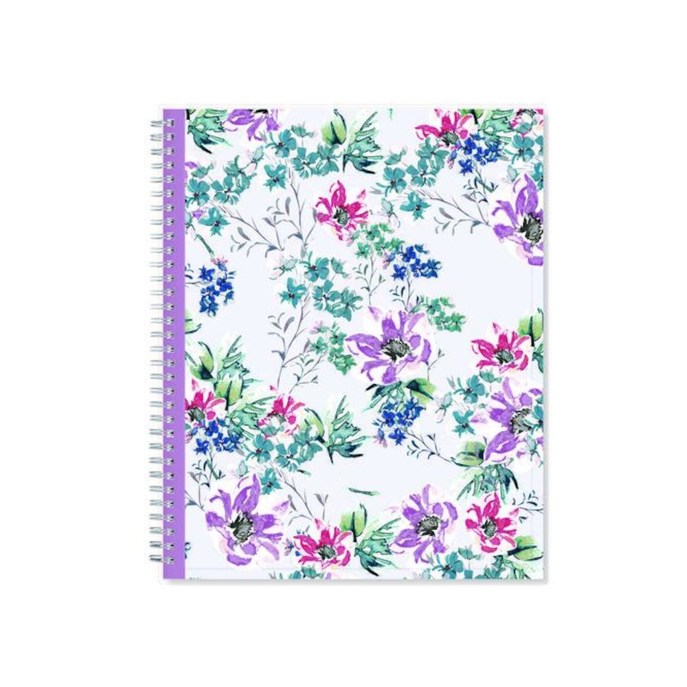 Laila Create-Your-Own Cover Weekly/Monthly Planner, Wildflower Artwork, 11 x 8.5, Purple/Blue/Pink, 12-Month (Jan-Dec): 2026. Picture 2