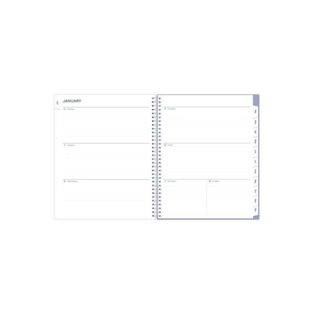 Laila Create-Your-Own Cover Weekly/Monthly Planner, Wildflower Artwork, 11 x 8.5, Purple/Blue/Pink, 12-Month (Jan-Dec): 2026. Picture 3