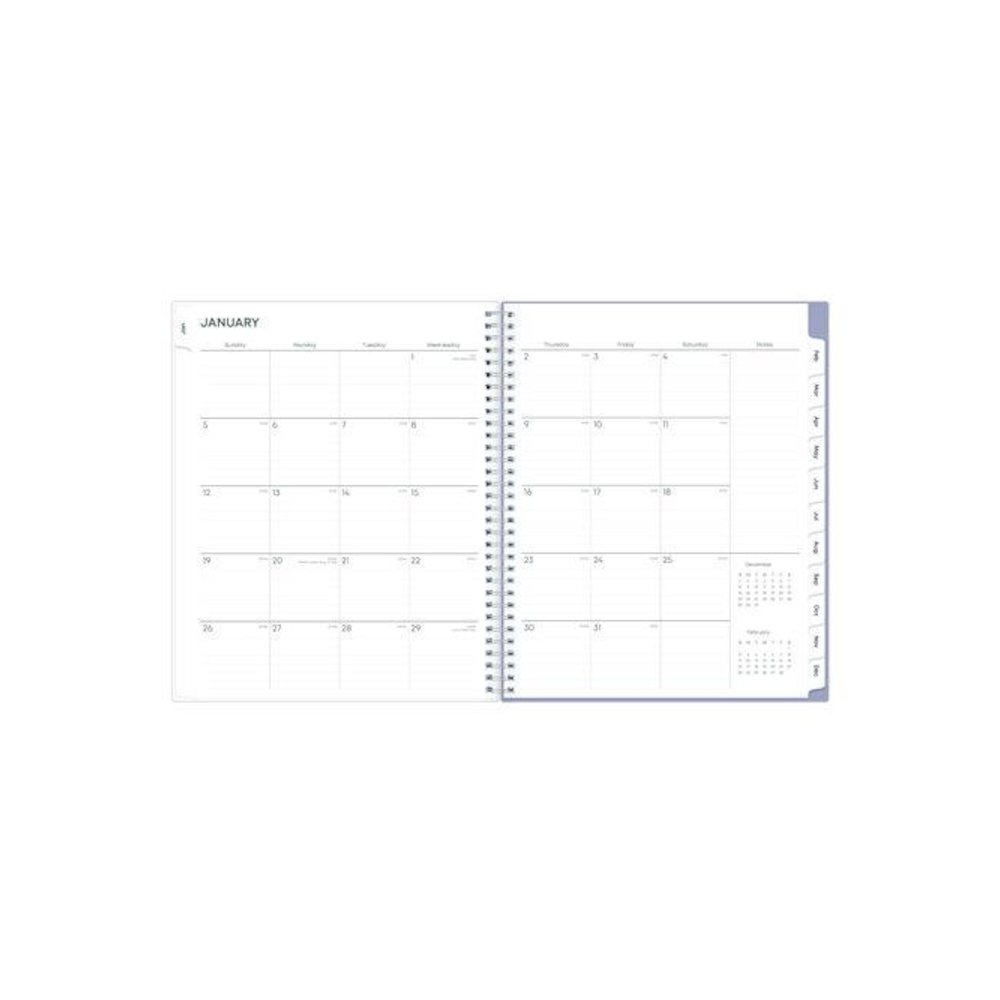 Laila Create-Your-Own Cover Weekly/Monthly Planner, Wildflower Artwork, 11 x 8.5, Purple/Blue/Pink, 12-Month (Jan-Dec): 2026. Picture 4