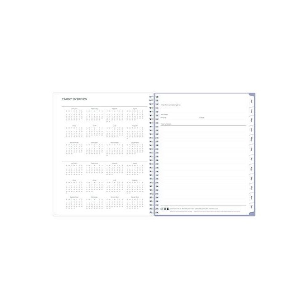 Laila Create-Your-Own Cover Weekly/Monthly Planner, Wildflower Artwork, 11 x 8.5, Purple/Blue/Pink, 12-Month (Jan-Dec): 2026. Picture 5