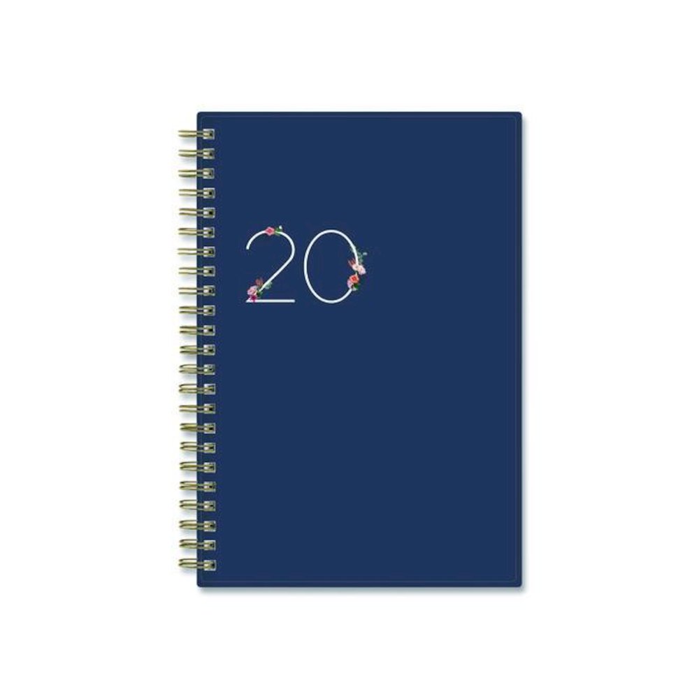 Ashlyn Weekly/Monthly Planner, Floral Artwork, 8 x 5, Navy/Multicolor Cover, 12-Month (Jan to Dec): 2026. Picture 2