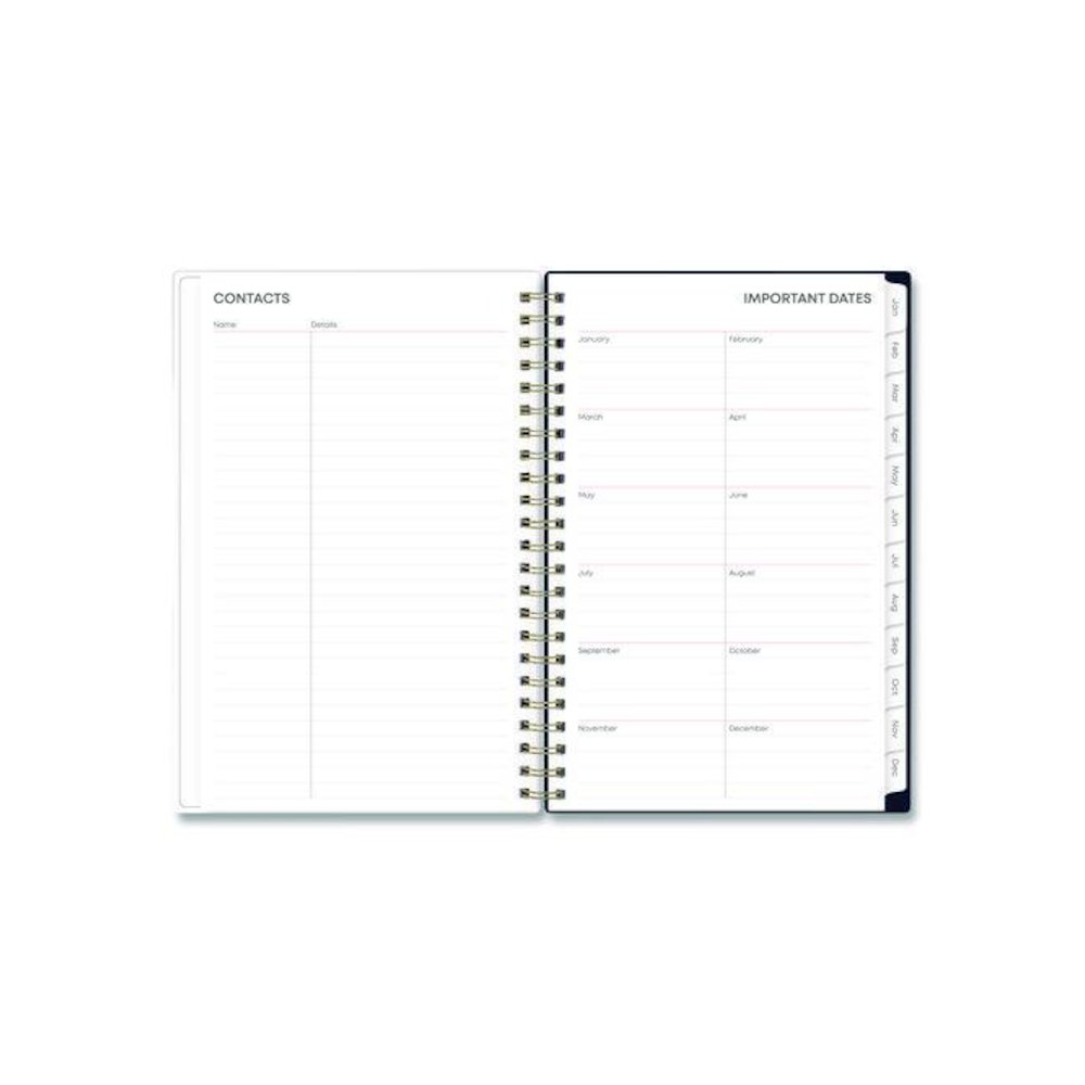 Ashlyn Weekly/Monthly Planner, Floral Artwork, 8 x 5, Navy/Multicolor Cover, 12-Month (Jan to Dec): 2026. Picture 6
