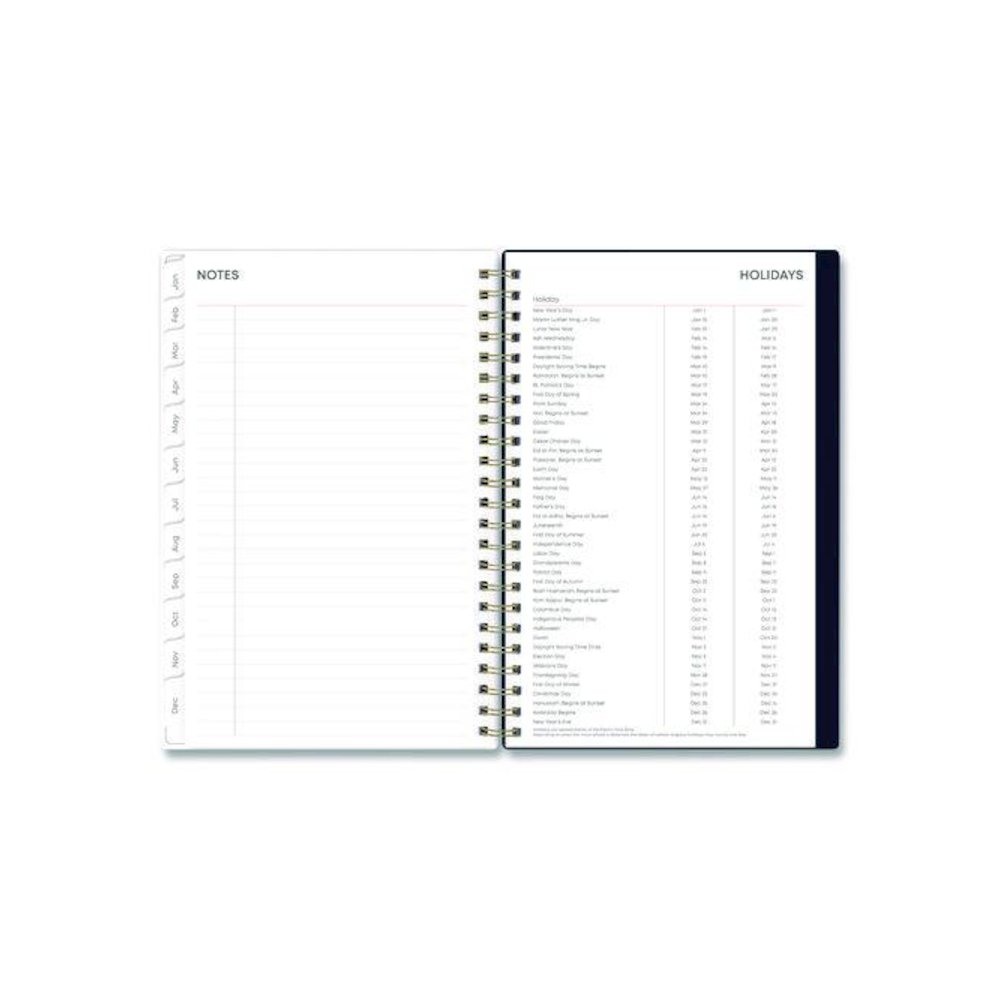 Ashlyn Weekly/Monthly Planner, Floral Artwork, 8 x 5, Navy/Multicolor Cover, 12-Month (Jan to Dec): 2026. Picture 7