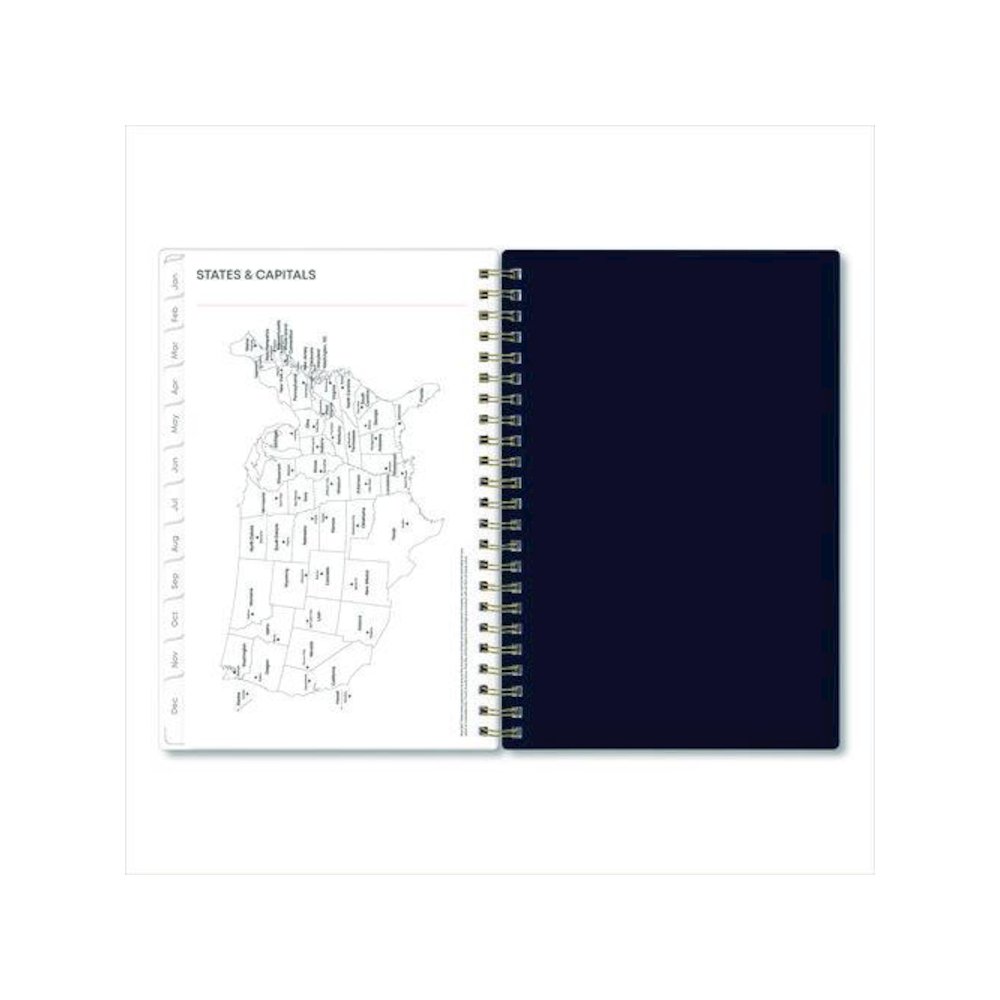 Ashlyn Weekly/Monthly Planner, Floral Artwork, 8 x 5, Navy/Multicolor Cover, 12-Month (Jan to Dec): 2026. Picture 8