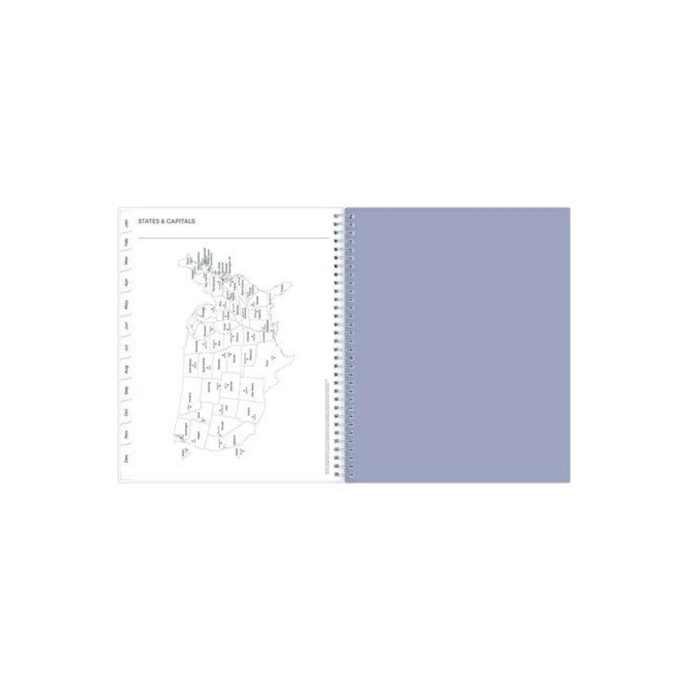 Laila Create-Your-Own Cover Weekly/Monthly Planner, Wildflower Artwork, 11 x 8.5, Purple/Blue/Pink, 12-Month (Jan-Dec): 2026. Picture 8