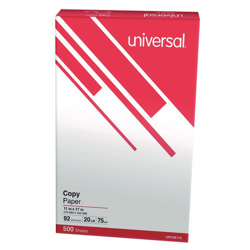 Copy Paper, 92 Bright, 20 lb Bond Weight, 11 x 17, White, 500 Sheets/Ream. Picture 1