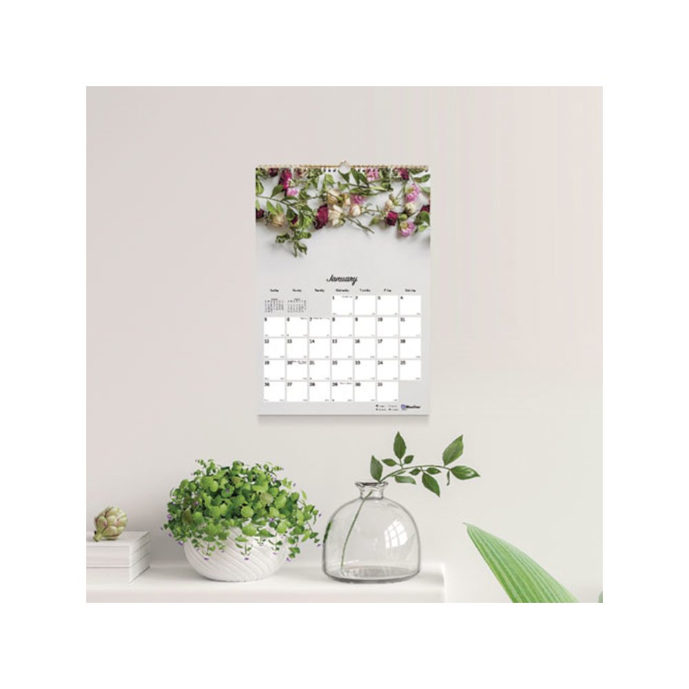 Romantic Wall Calendar, Floral Photography, 12 x 17, White/Multicolor Sheets, 12-Month (Jan to Dec): 2026. Picture 7