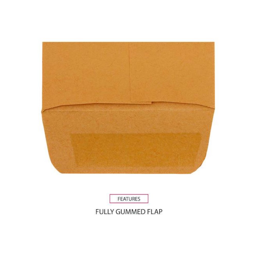 Kraft Coin Envelope, #5 1/2, Round Flap, Gummed Closure, 3.13 x 5.5, Light Brown Kraft, 500/Box. Picture 6