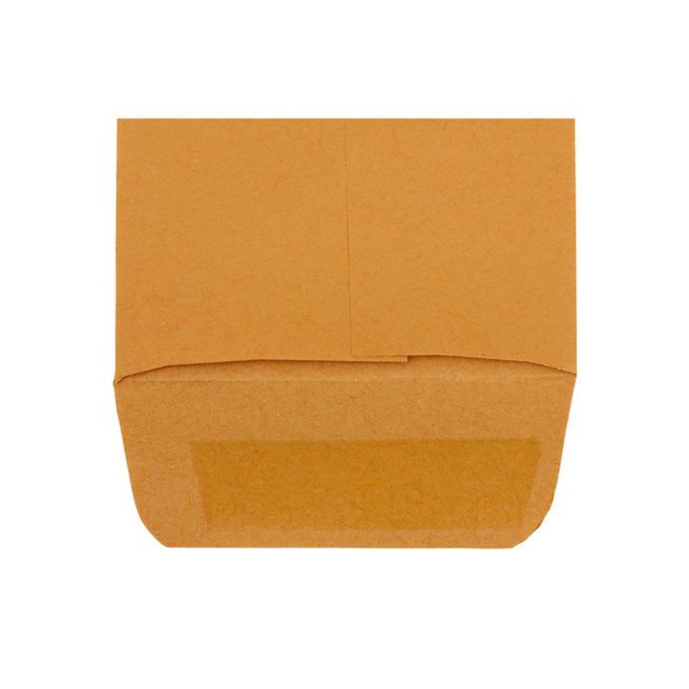 Kraft Coin Envelope, #5 1/2, Round Flap, Gummed Closure, 3.13 x 5.5, Light Brown Kraft, 500/Box. Picture 8