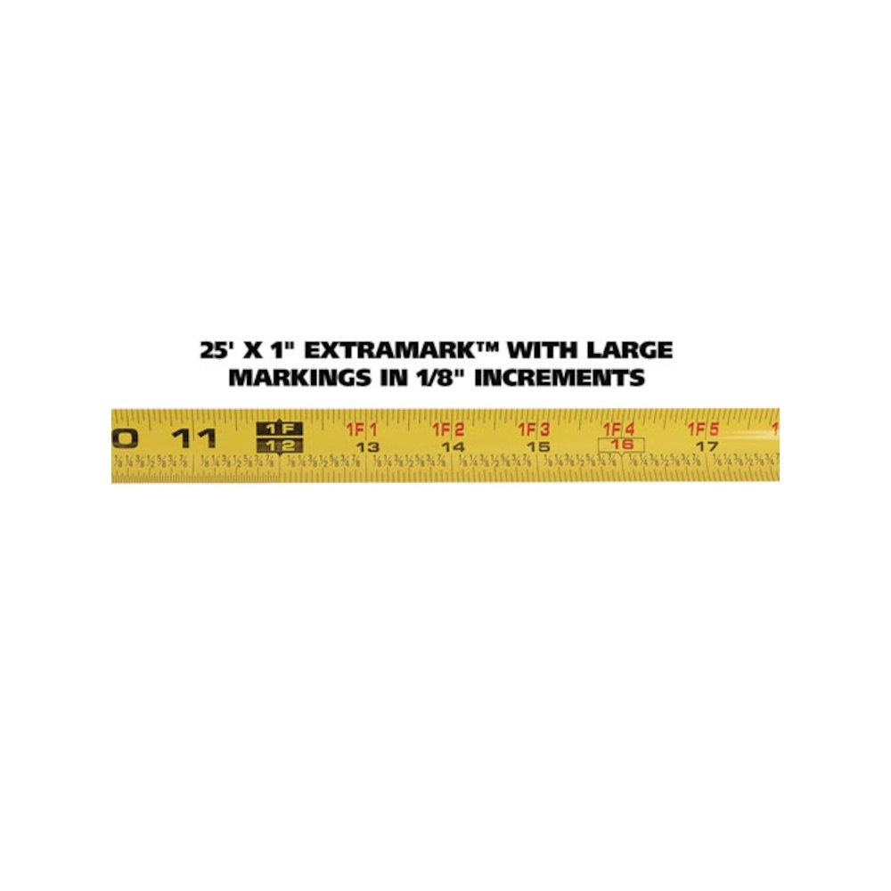 ExtraMark Power Tape, 1" x 25 ft, Steel, Orange/Black. Picture 4