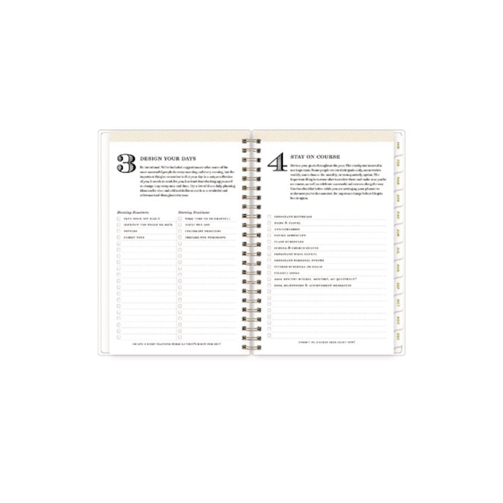 Day Designer Tile Weekly/Monthly Planner, Geometric Artwork, 8 x 5, Blue/White Cover, 12-Month (Jan to Dec): 2026. Picture 8