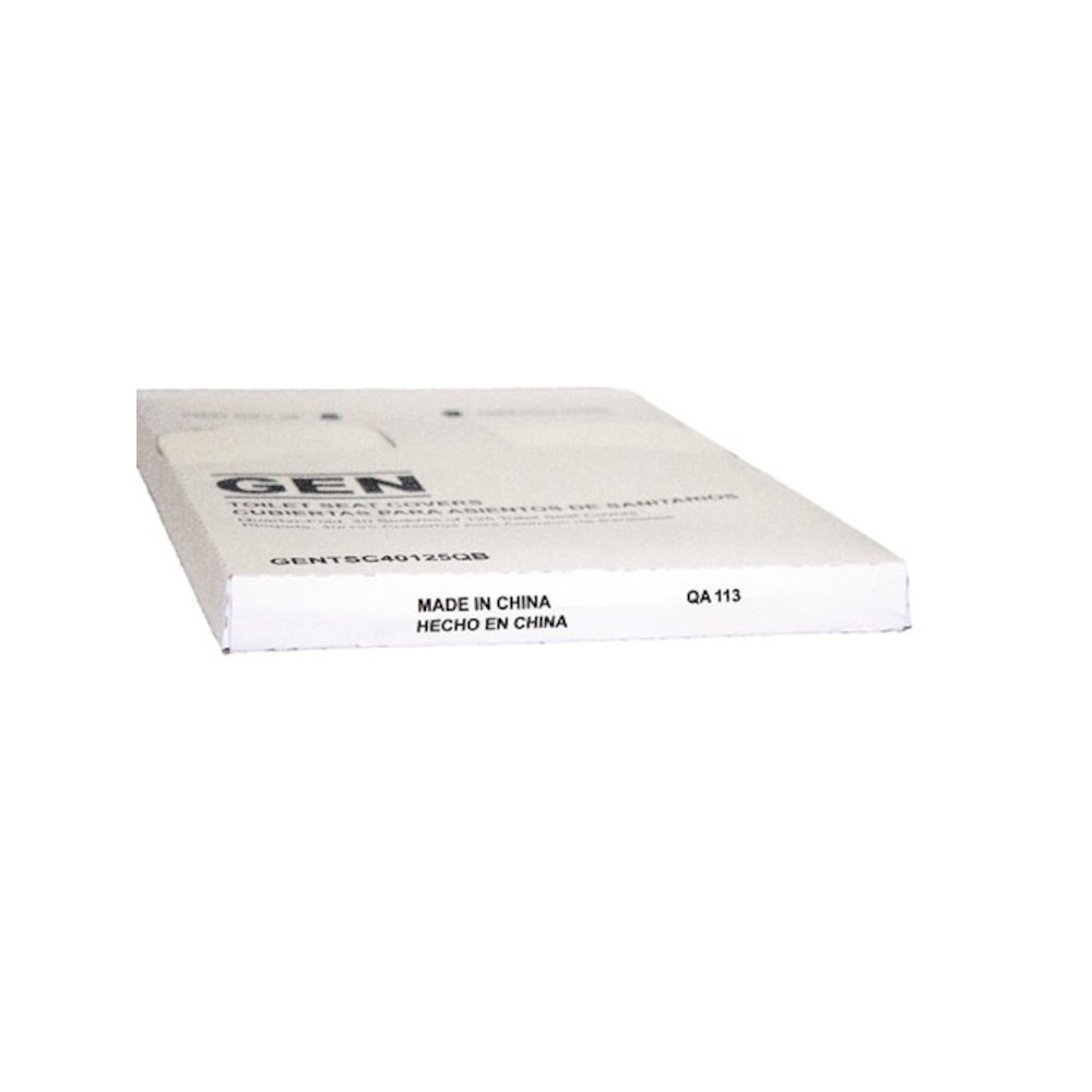 Quarter-Fold Toilet Seat Covers, 14.17 x 16.73, White, 5,000/Carton. Picture 3