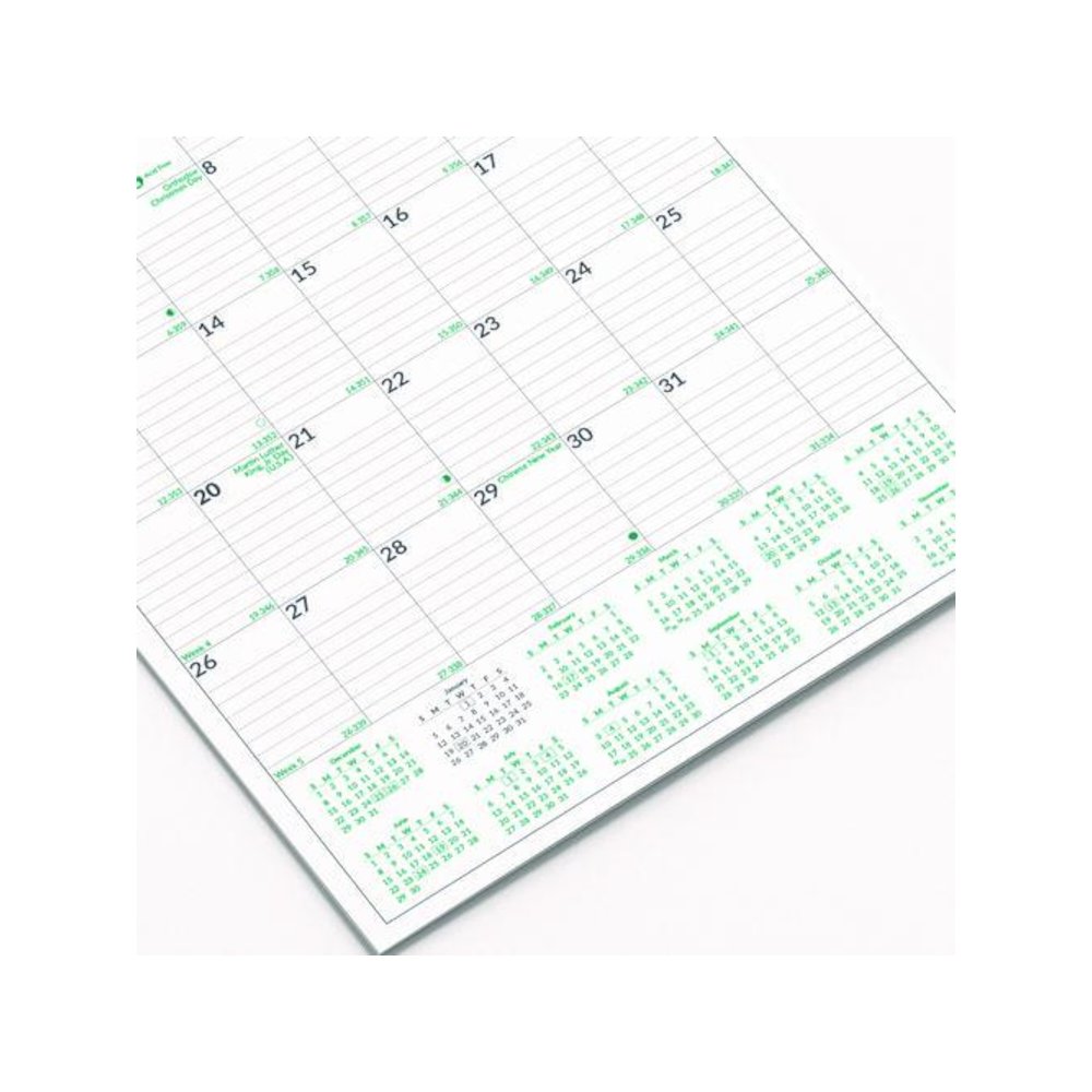 EcoLogix Monthly Wall Calendar, EcoLogix Artwork, 12 x 17, White/Green Sheets, 12-Month (Jan to Dec): 2026. Picture 4