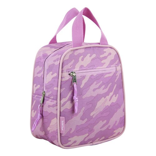 Bijoux Lunch Bag, 7.5 x 4.25 x 9, Pink Camo. Picture 1