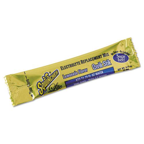 Sugar-Free Qwik Stik Energy Drink Mix, Lemonade, 1.26 oz Packet, 50/Pack. Picture 1