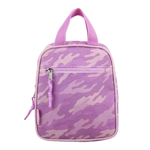 Bijoux Lunch Bag, 7.5 x 4.25 x 9, Pink Camo. Picture 2