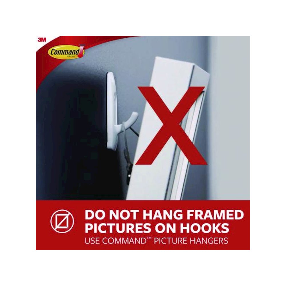 X-large Utility Hooks, Plastic, White, Supports 15 lb, 2/Pack. Picture 6