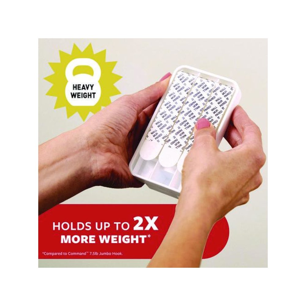 X-large Utility Hooks, Plastic, White, Supports 15 lb, 2/Pack. Picture 7