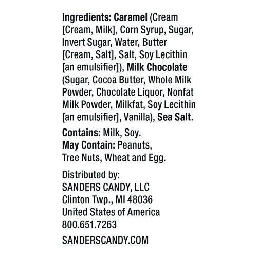 Small Batch Wonders Milk Chocolate Sea Salt Caramels, 18 oz Tub. Picture 3