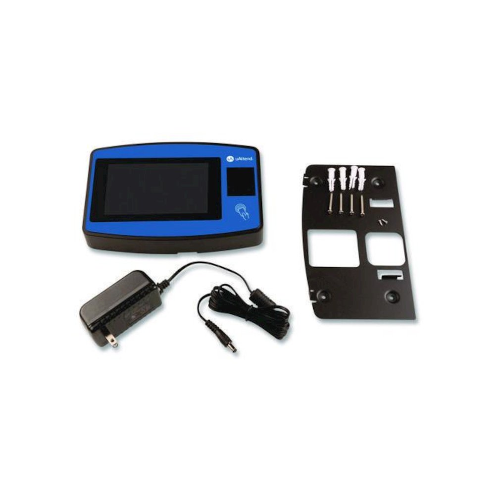 Biometric Fingerprint Touch Tablet Time Clock System, Unlimited Employees, Black/Blue. Picture 3