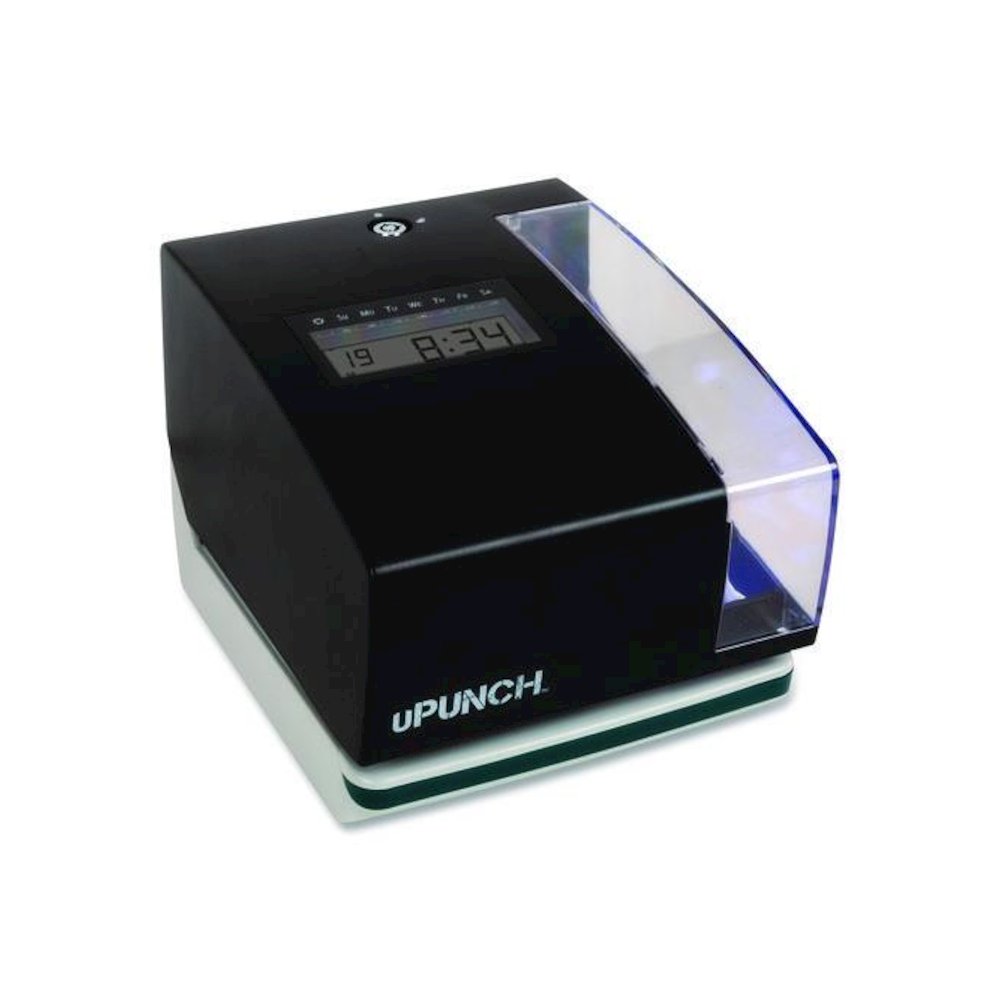 Digital Time Clock and Date Stamp Bundle, Digital Display, Black. Picture 3