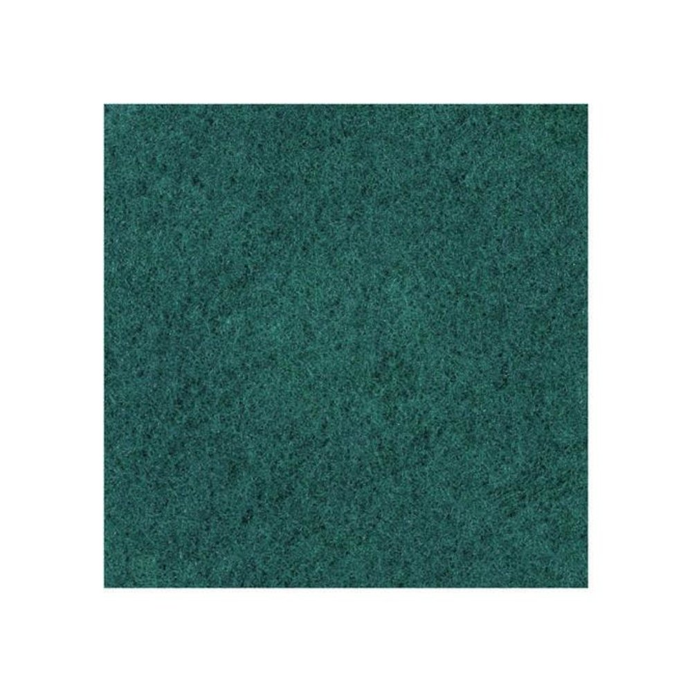 Heavy-Duty Scrubbing Floor Pads, 13" Diameter, Green, 5/Carton. Picture 6