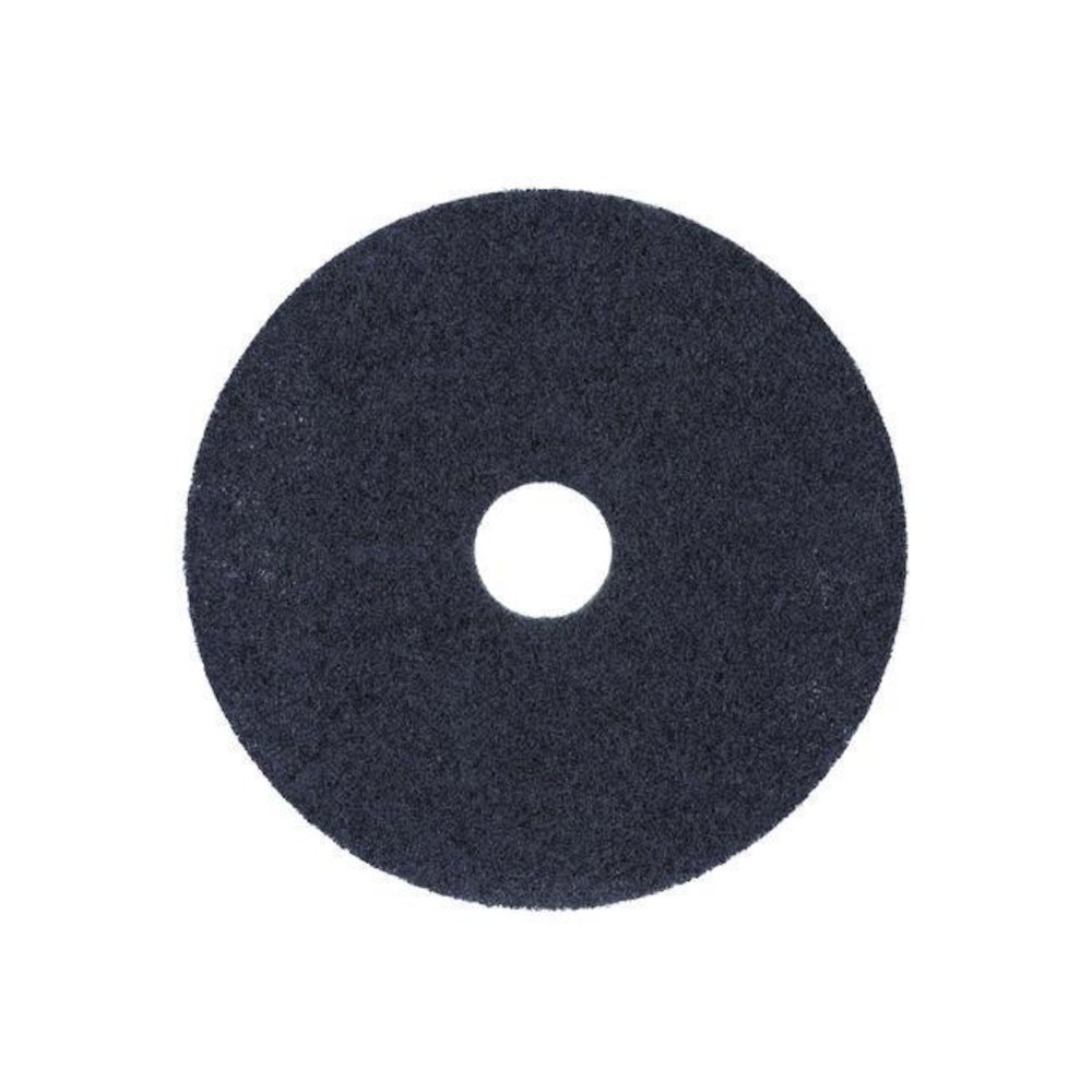 High Performance Stripping Floor Pads, 19" Diameter, Black, 5/Carton. Picture 1