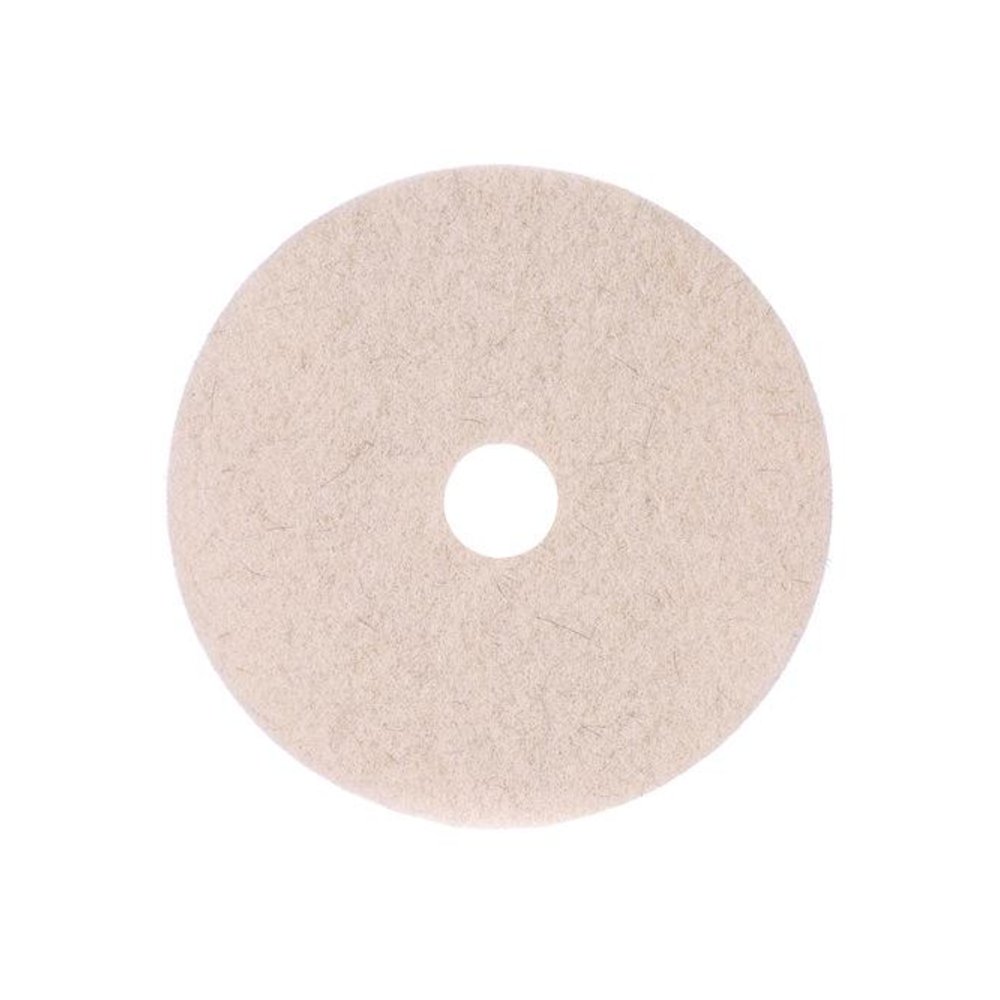 Natural Hog Hair Burnishing Floor Pads, 19" Diameter, Tan, 5/Carton. Picture 1
