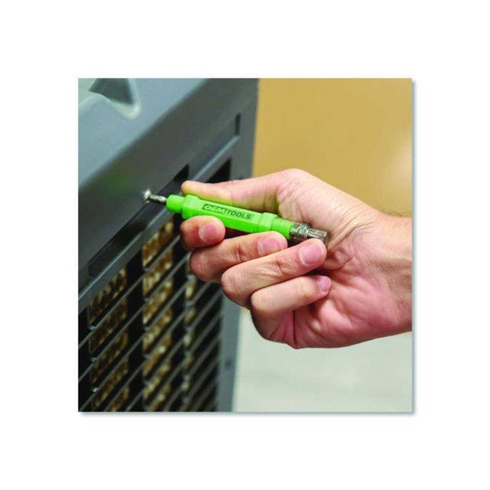 6-Way Pen-Style Screw/Nut Driver, Phillips/Slotted Bits, Metric Sockets, 5.38" Long, Black/Green, Green/Clear, 4/Pack. Picture 3