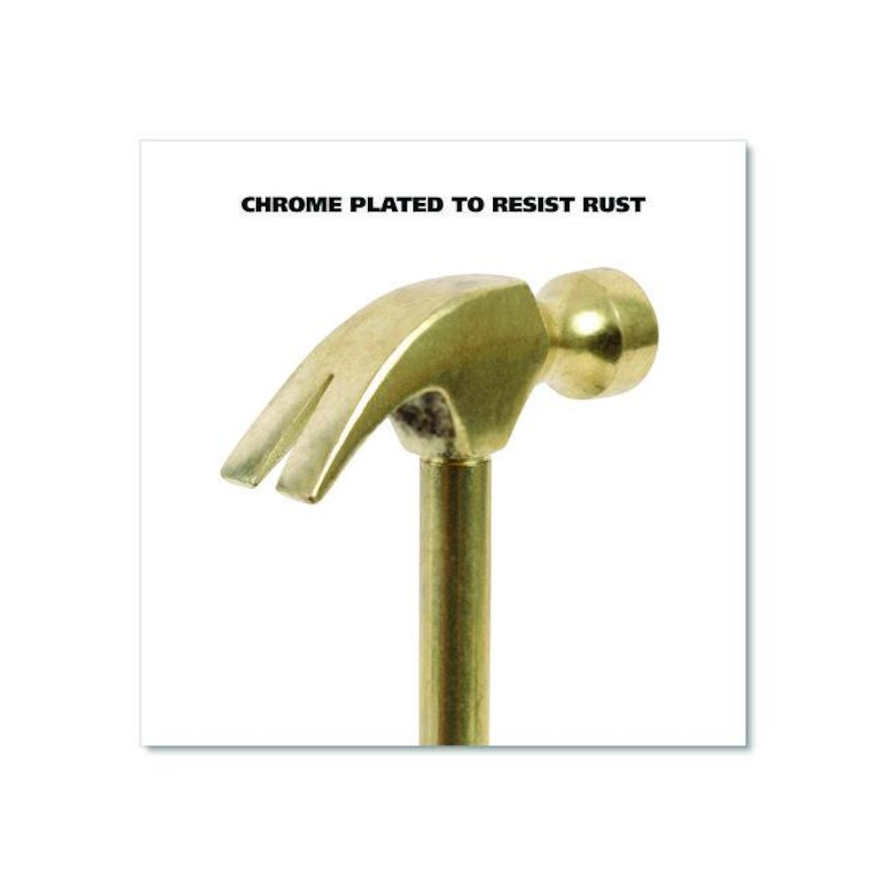 5-in-1 Carpenter's Hammer with Nesting Handle Containing Four Screwdrivers, 6.5" Long Gold Handle. Picture 5