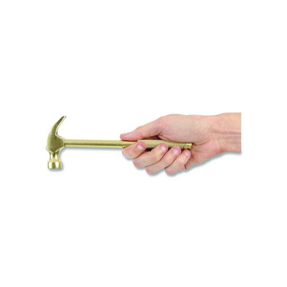5-in-1 Carpenter's Hammer with Nesting Handle Containing Four Screwdrivers, 6.5" Long Gold Handle. Picture 8