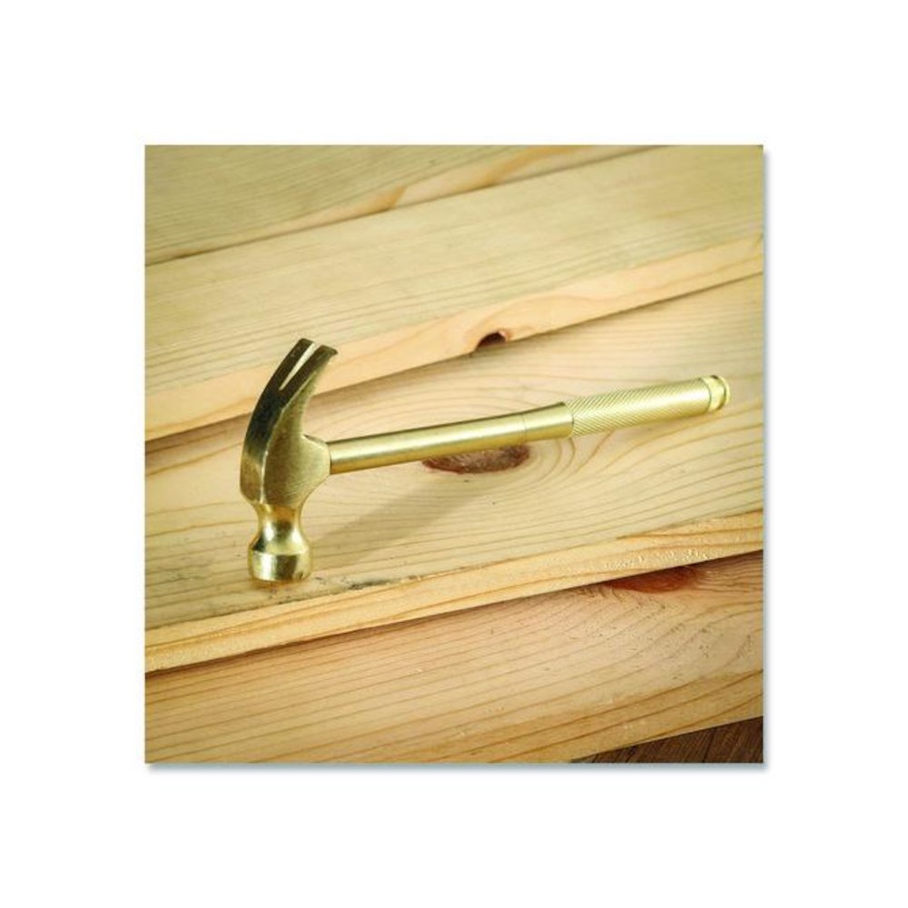 5-in-1 Carpenter's Hammer with Nesting Handle Containing Four Screwdrivers, 6.5" Long Gold Handle. Picture 10