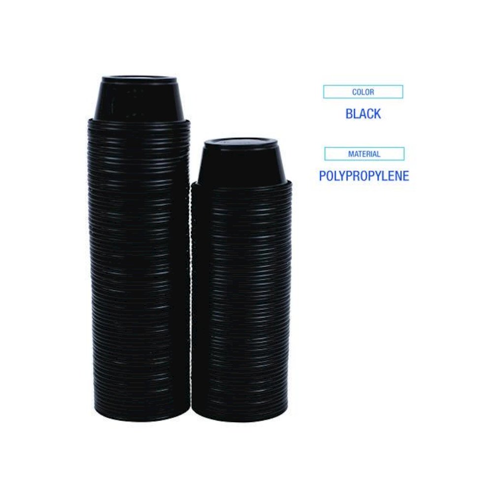 Souffle/Portion Cups, 3.25 oz, Plastic, Black, 2,500/Carton. Picture 7