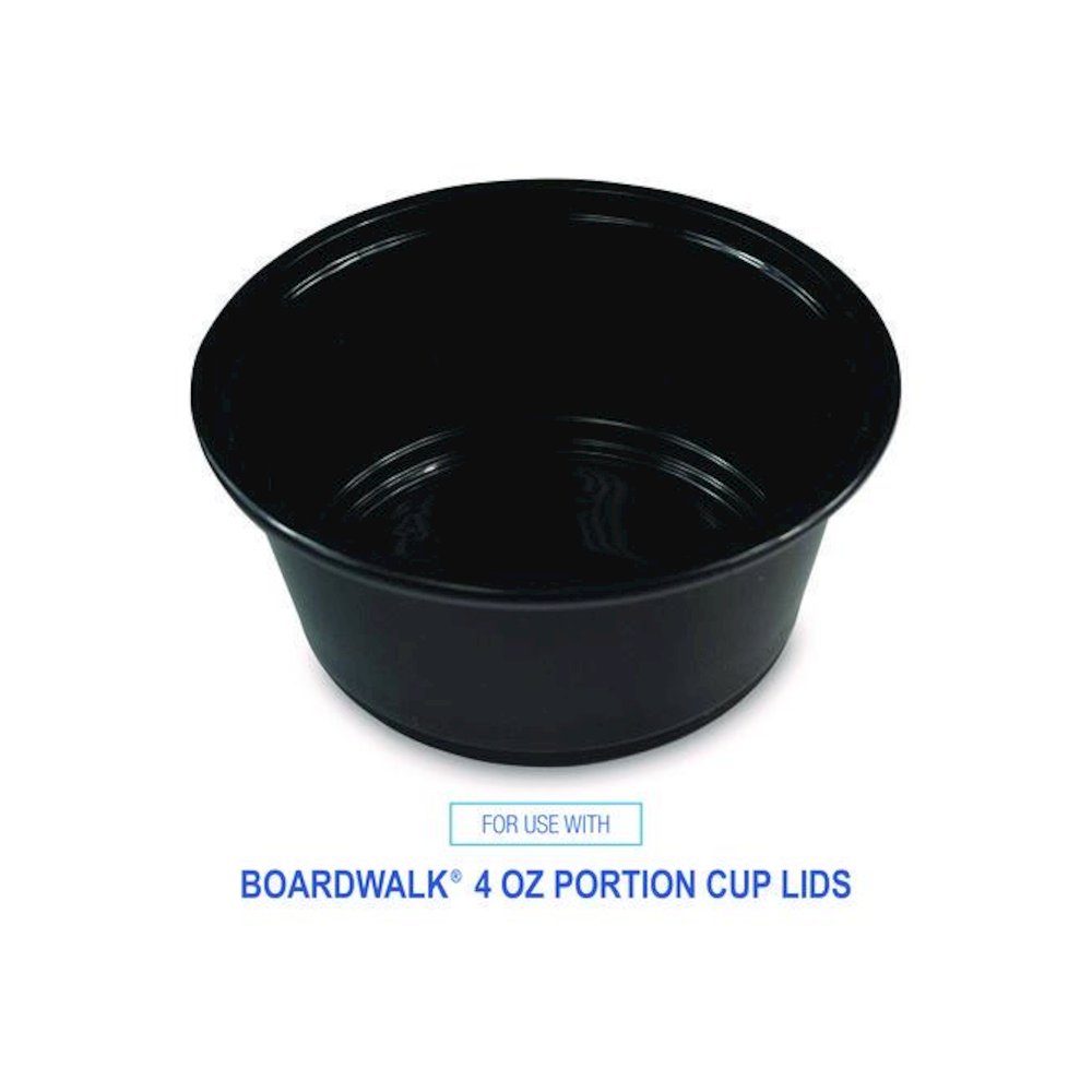 Souffle/Portion Cups, 3.25 oz, Plastic, Black, 2,500/Carton. Picture 8