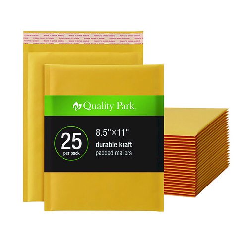 Kraft Bubble Mailers, Barrier Bubble Cushion, Redi-Seal Adhesive Closure, 8.25 x 11, Brown Kraft, 25/Pack. Picture 1