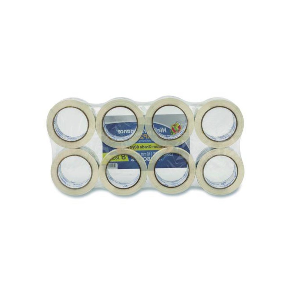 HP260 Packaging Tape, 3" Core, 1.88" x 60 yds, Clear, 8/Pack. Picture 4