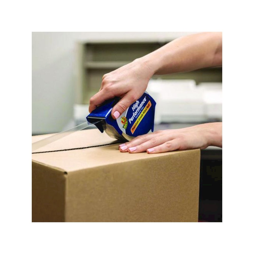 HP260 Packaging Tape with Dispenser, 3" Core, 1.88" x 60 yds, Clear, 4/Pack. Picture 4