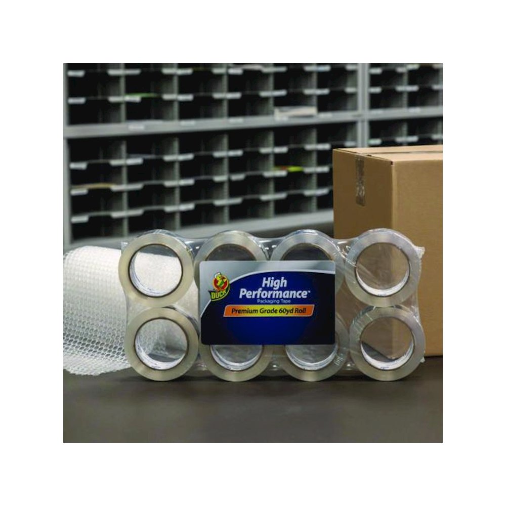 HP260 Packaging Tape, 3" Core, 1.88" x 60 yds, Clear, 8/Pack. Picture 7