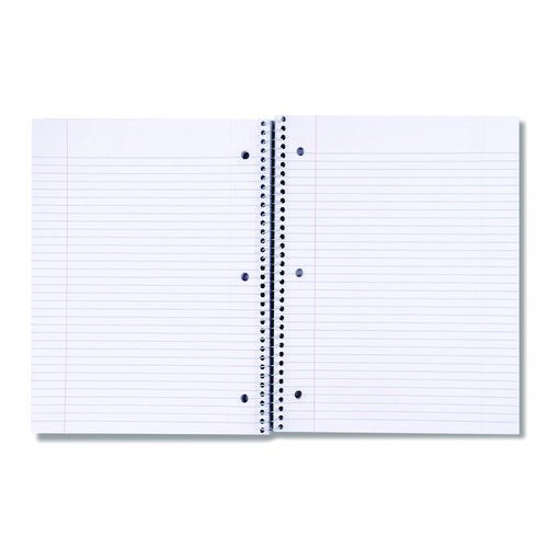 Wirebound Notebook, 3-Subject, Medium/College Rule, Black Cover, (120) 11 x 8.5 Sheets. Picture 3