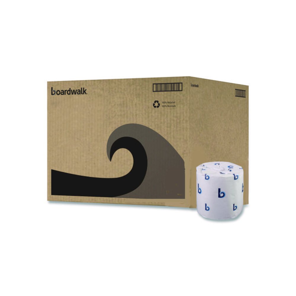 Two-Ply Toilet Tissue, Standard, Septic Safe, White, 4 x 3, 500 Sheets/Roll, 96 Rolls/Carton. Picture 1