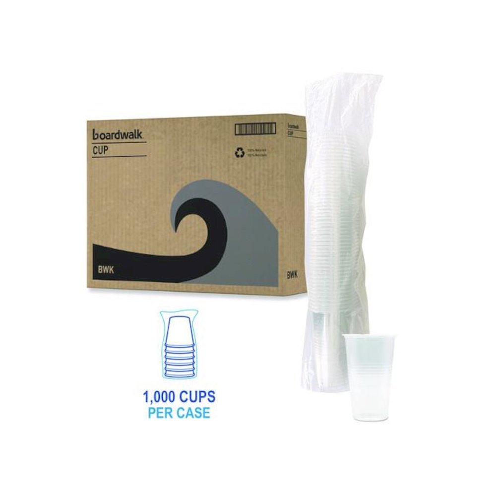 Translucent Plastic Cold Cups, 20 oz, Clear, 1,000/Carton. Picture 6