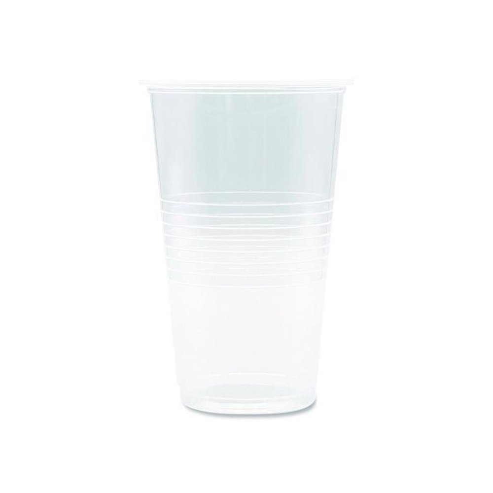 Translucent Plastic Cold Cups, 20 oz, Clear, 1,000/Carton. Picture 3