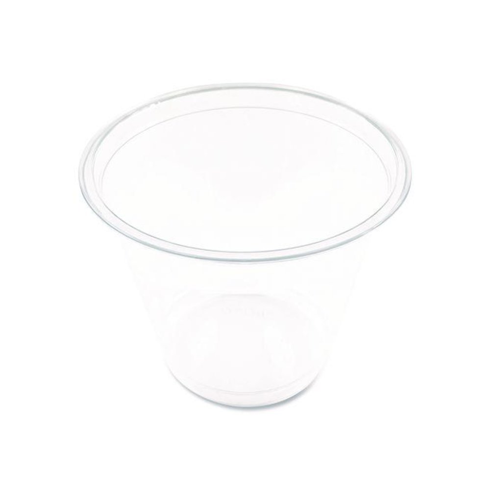 Clear Plastic PET Cups, Squat, 9 oz, 1,000/Carton. Picture 2