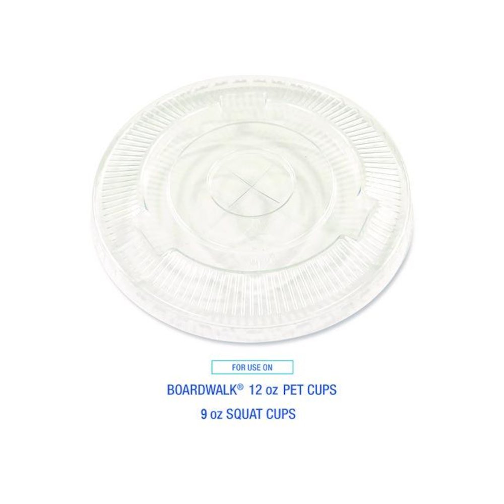 PET Cold Cup Straw-Slot Lids, Fits 9 oz to 10 oz Cold Cups, Plastic, Clear, 1,000/Carton. Picture 3