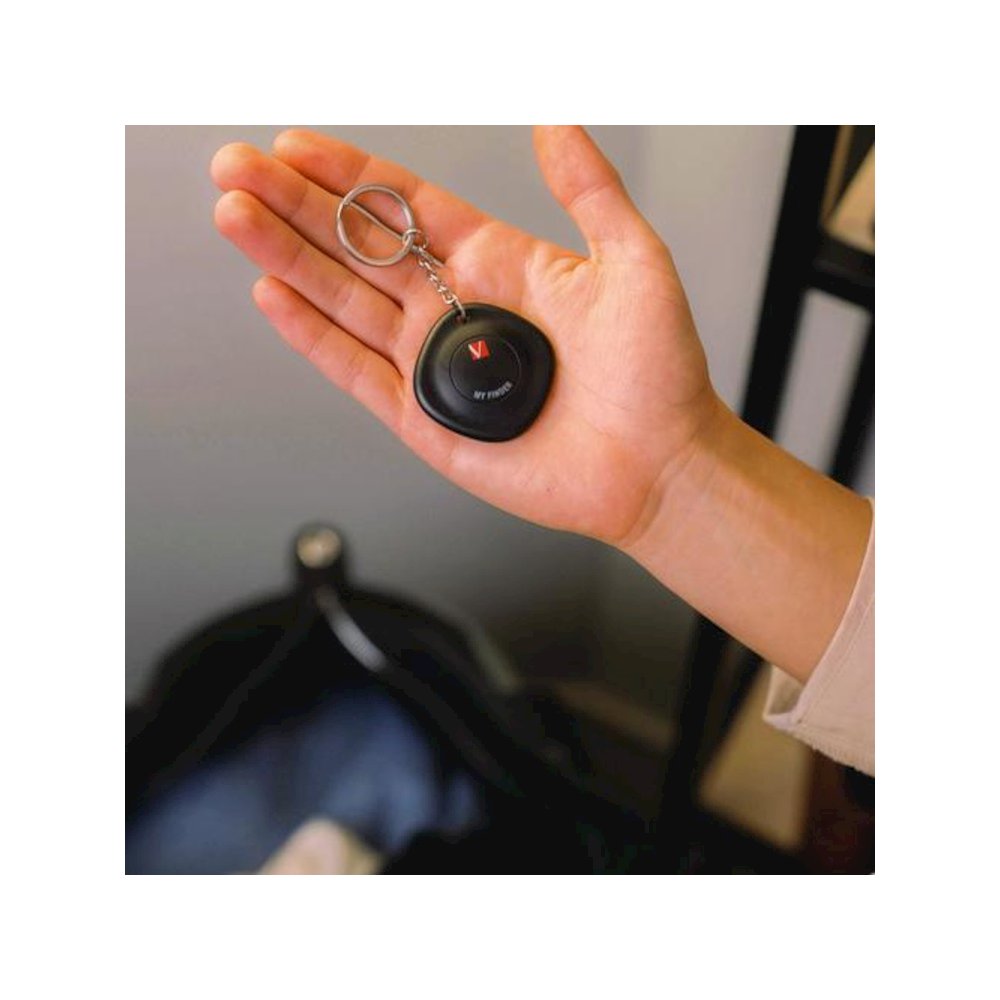 My Finder Bluetooth Tracker for Apple iOS, Black/Purple/White, 3/Pack. Picture 5