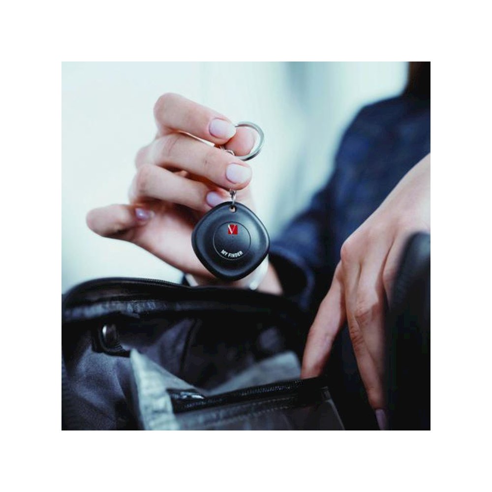My Finder Bluetooth Tracker for Apple iOS, Black/Purple/White, 3/Pack. Picture 6