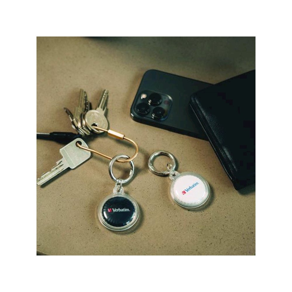 My Finder Bluetooth Coin Tracker for Apple iOS, Black/White, 2/Pack. Picture 3