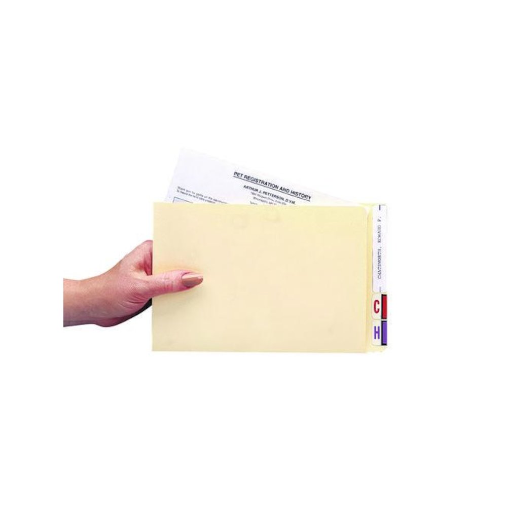 Compact File Pocket, Top Tabs, Manila, 100/Box. Picture 3