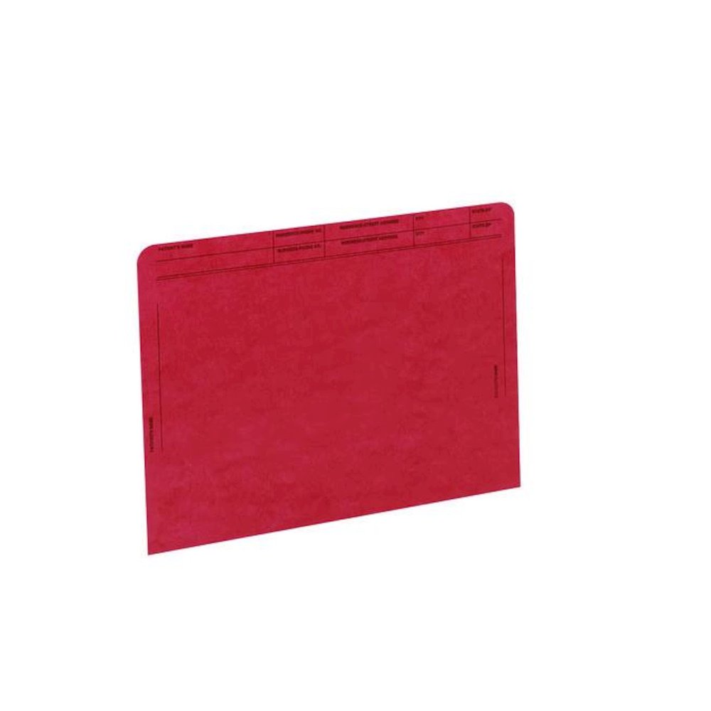 Patient File Pocket, Letter Size, Red, 50/Box. Picture 2