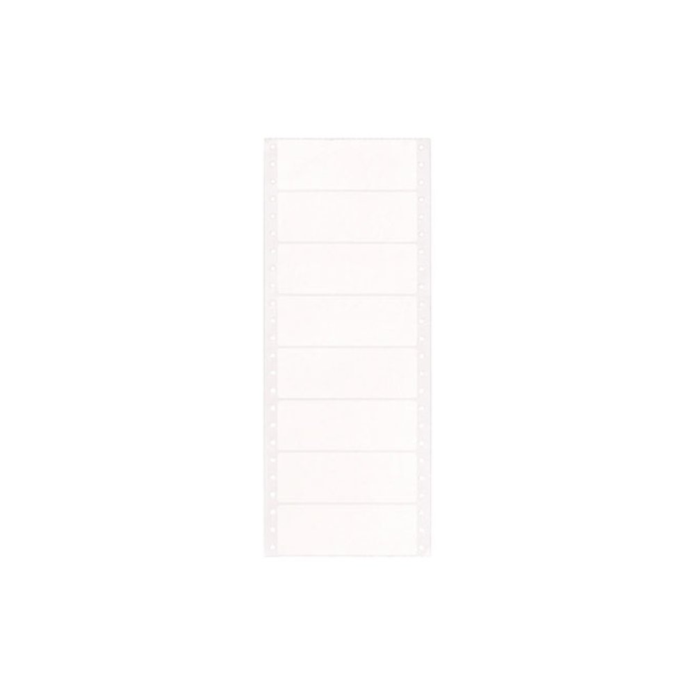 Dot Matrix Printer Mailing Labels, Pin-Fed Printers, 1.44 x 4, White, 5,000/Box. Picture 4